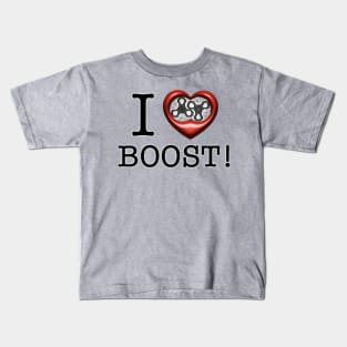 I love Boost with Supercharger Kids T-Shirt